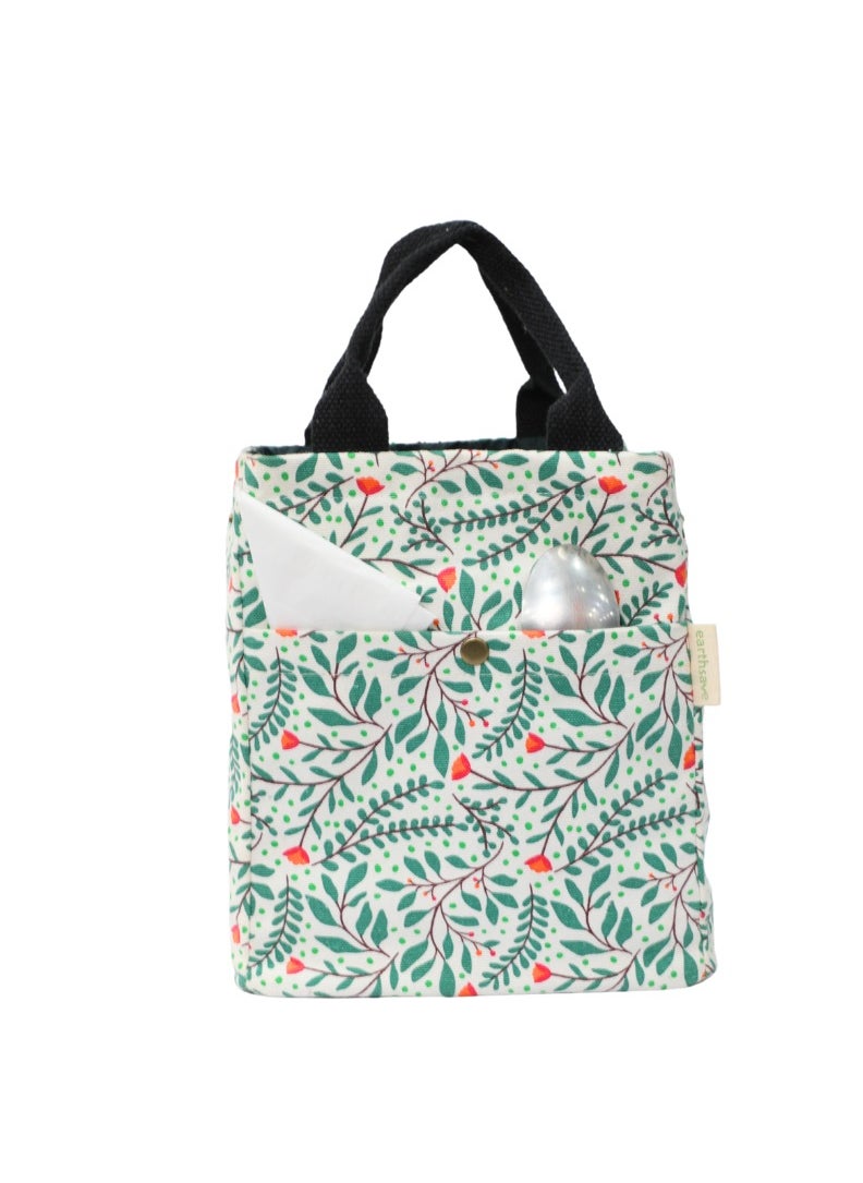 earthsave Earthsave Eco Insulated Lunch Bag for Office Men & Women  Lunch Box Bag for Kids  Canvas Tiffin Bags for School  Drawstring Lunch Bag  - Image 2