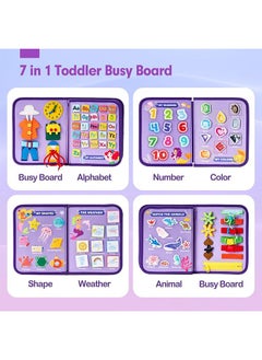 Busy Board Montessori, Toys for Girls, Educational Sensory Activity Board Toy, Preschool Learning Busy Board for toddlers, Fine Motor Skills, Basic Dress Skills, Travel Toy for Kids (Purple Mermaid) - pzsku/ZA716682A0123537D2A5DZ/45/_/1721983174/3dc7fded-487b-48e2-b6ff-2f3df32c44ad