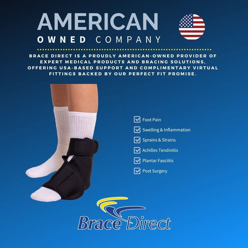 Brace Direct Flexible ColdTherapy Gel Ice Pack Wrap  Ankle  Foot Pain Relief for Achilles Tendonitis Sprains  Injury by Brace Direct SM Men US Shoe up to 10  Women US Shoe up to 11 - Image 2