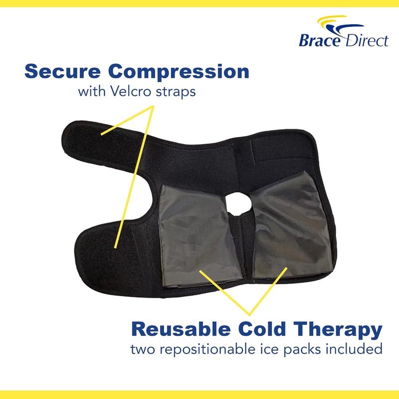 Brace Direct Flexible ColdTherapy Gel Ice Pack Wrap  Ankle  Foot Pain Relief for Achilles Tendonitis Sprains  Injury by Brace Direct SM Men US Shoe up to 10  Women US Shoe up to 11 - Image 5