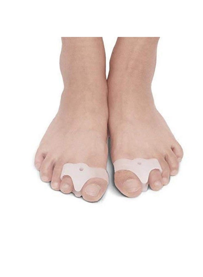 NUCARTURE Nucarture toe separator for women men toe straightener for feet big toe protector for pain relief silicone toe spreader guards  - Image 1