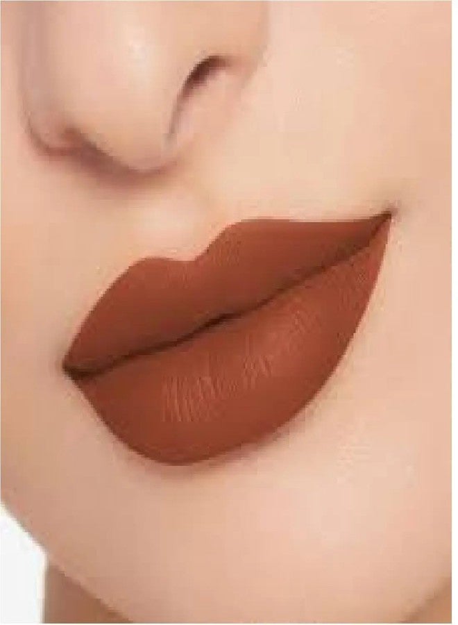 Lui Pui LUIPUI Brown Matte Crayon Lipstick – Waterproof, Long-Lasting Lip Color, Pack of 1 (Brown, 6g) - Image 2