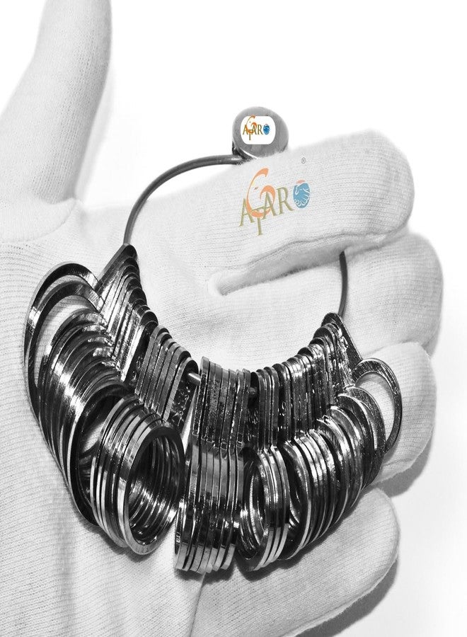 ATAR Ring Jewelry Tool - Stick Mandrel Gauge 2X Ring Sizer 36pcs Metal US Size ATL26 - Image 3