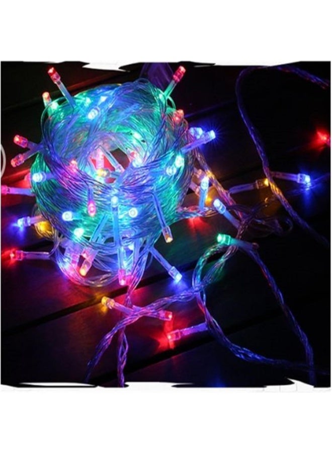 سلسلة إضاءة LED ملونة ديكورية – تنسيق متعدد الألوان للحفلات والديكور المنزلي، إضاءة قوية موفرة للطاقة للمناسبات والأعياد والزينة، سهلة التثبيت ومقاومة للحرارة للاستخدام الداخلي والخارجي - Image 1