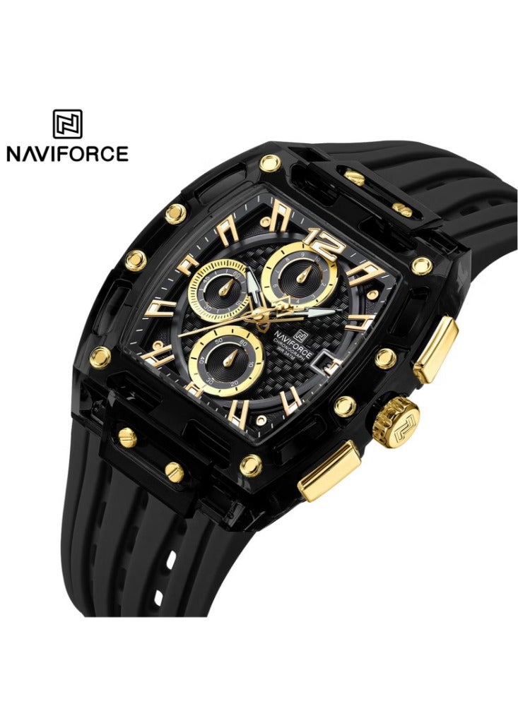 نافيفورس ساعة NAVIFORCE NF 7105 بتصميم جديد للرجال كوارتز رياضية خارجية مقاومة للماء - Image 1