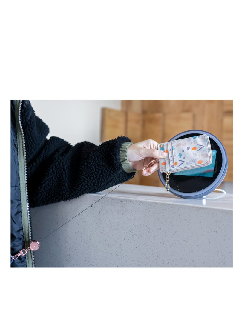 SYOSI 3 Pack Retractable Keychain , Retractable Badge Holder, Badge Reel for Id Card Holders, Id Card Holder （Sliver,Rose Gold,Gold) - Image 3