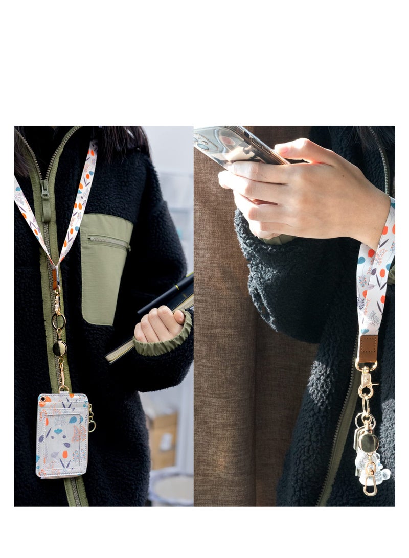 SYOSI 3 Pack Retractable Keychain , Retractable Badge Holder, Badge Reel for Id Card Holders, Id Card Holder （Sliver,Rose Gold,Gold) - Image 4