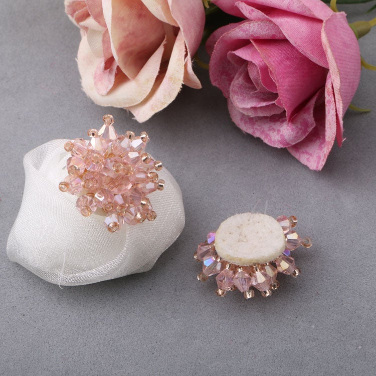 diy jewelry accessories accessories spot 3 Multi-Color Crystal childrens hair accessories shoes hat handmade flower decoration materials Lotus Color Drill