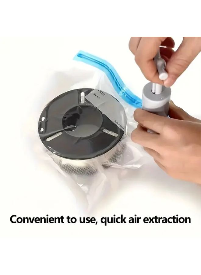 3D Filament Dryer Pump Kit With 4 Vacuum Bags 1 Pump 2 Clips Long Term Storage - Image 3