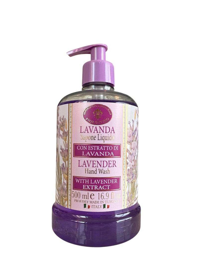SAPONIFICIO ARTIGIANALE FIORENTINO Lavender Liquid Soap (500ml) - Image 1