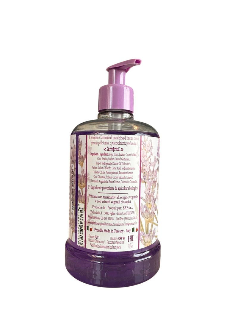 SAPONIFICIO ARTIGIANALE FIORENTINO Lavender Liquid Soap (500ml) - Image 3