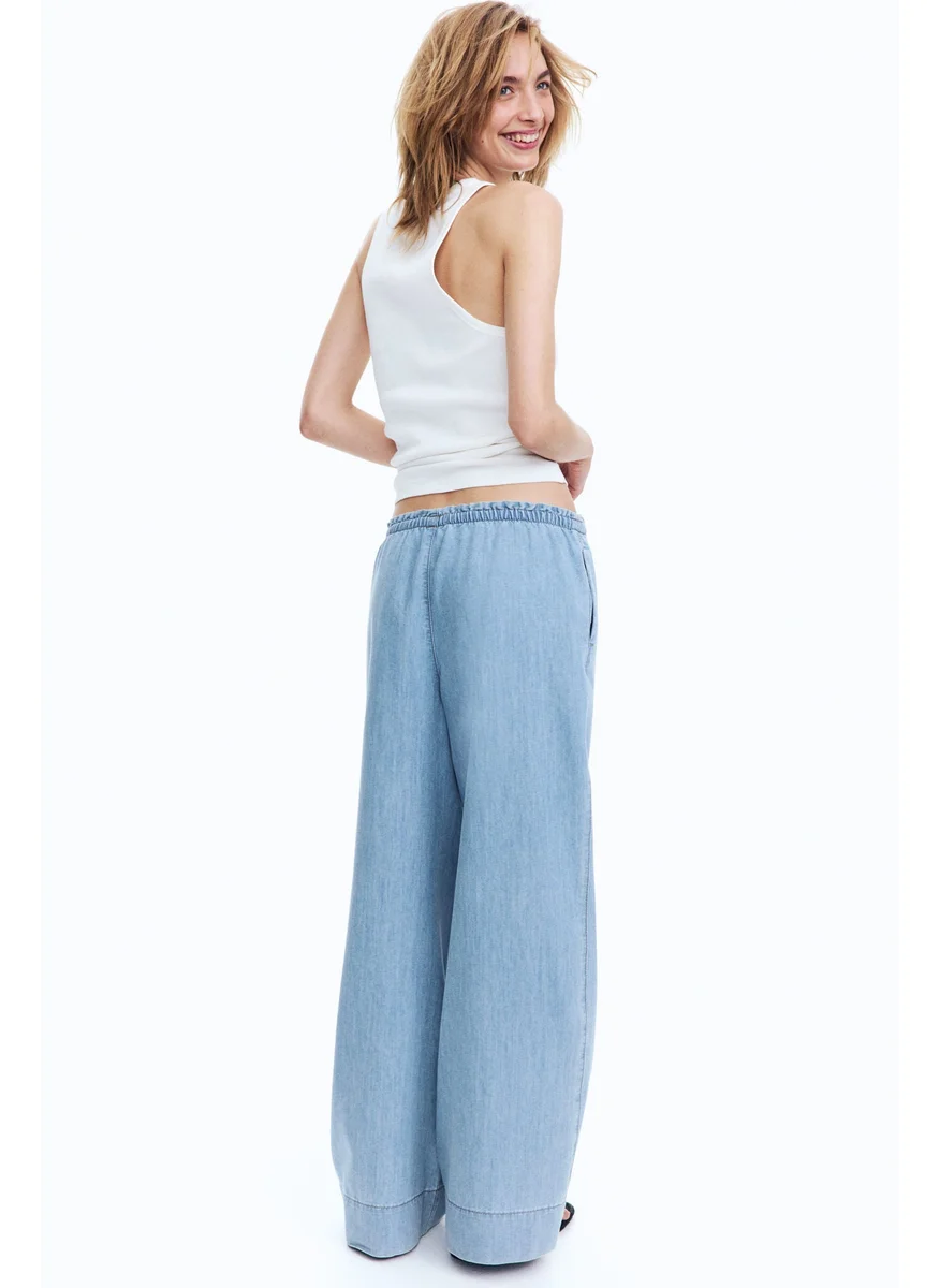 H&M Denim Pull-On Trousers
