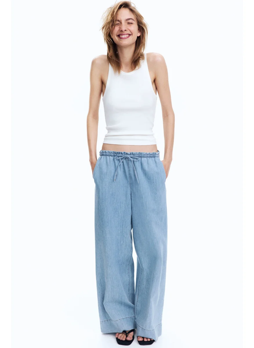 H&M Denim Pull-On Trousers