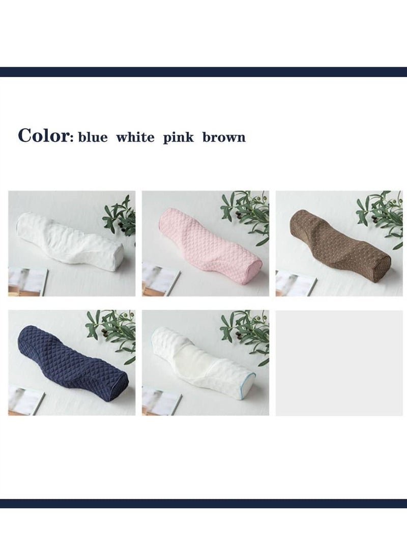 SYOSI Cervical Neck Pillow for Pain Relief Sleeping, Neck roll Pillow Memory Foam for Stiff Neck Pain Relief ，Travel Bolster Pillow for Bed for Side Sleepers Back Sleeper White - Image 5