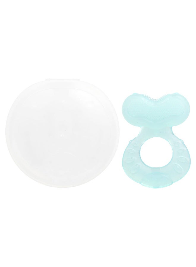 Nuby, Silicone Teether, Teethe-eez, 3+ Months, Aqua, 2 Piece Set