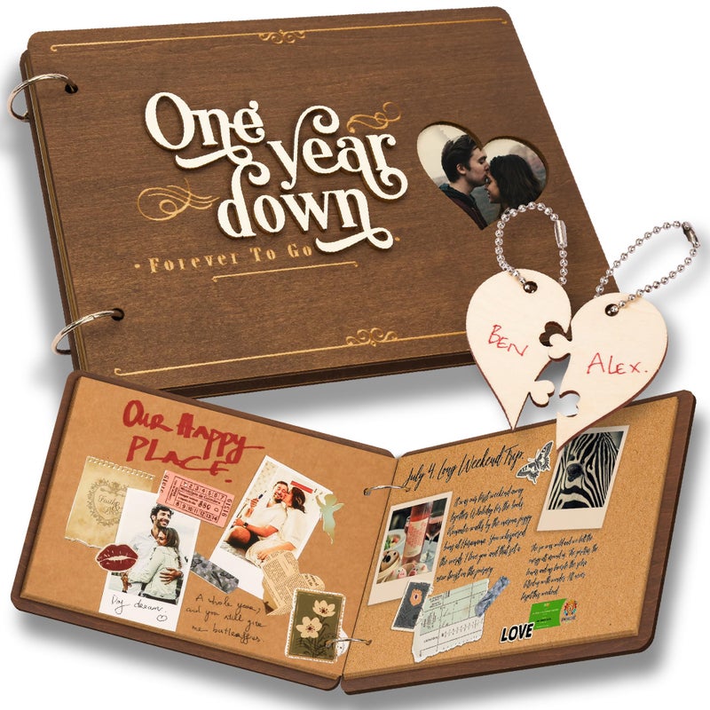 Stofinity 1 Year Anniversary Boyfriend Gifts One Year Dating Gifts For Her Girlfriend 1 Year Anniversary Scrapbook 1st Wedding Gift
