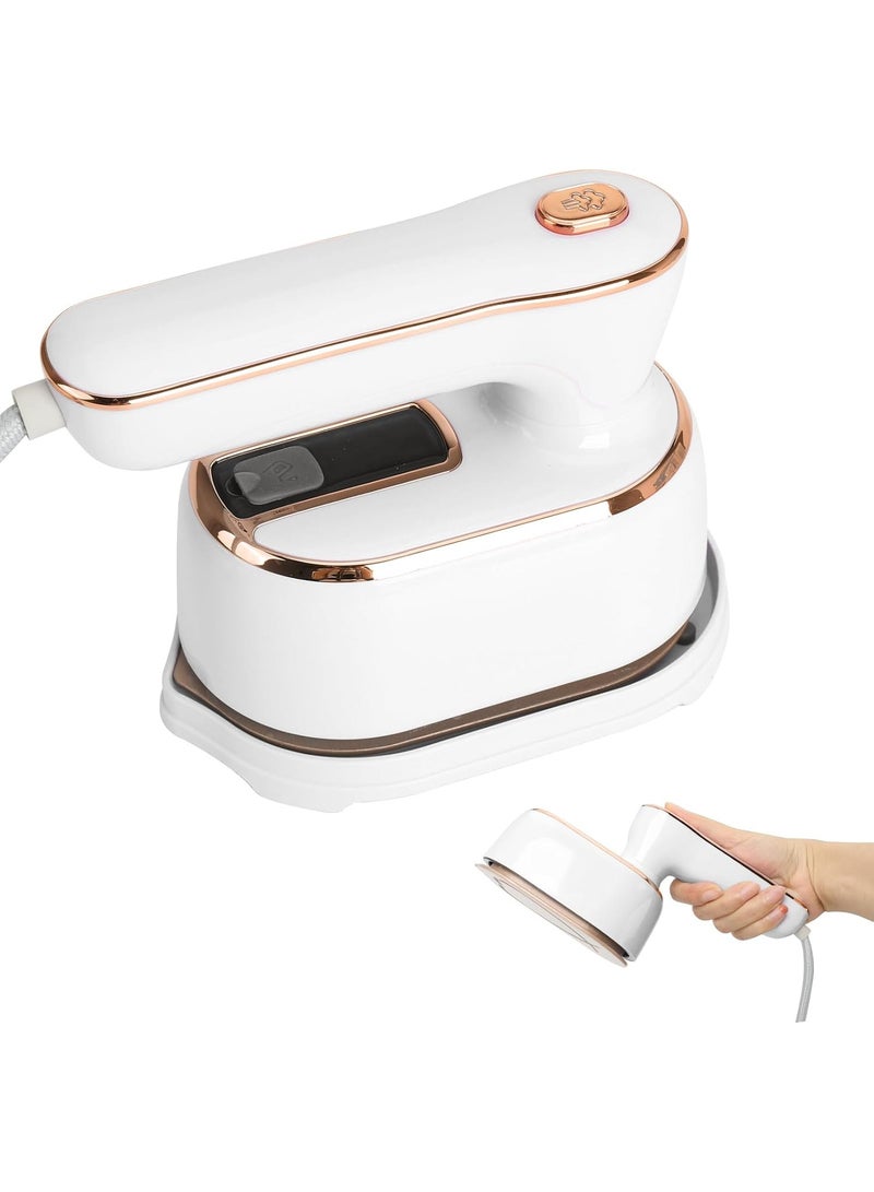 ارواق مكواة بخار صغيرة 1000 واط، مكواة سفر صغيرة محمولة، 20 ثانية، تسخين سريع، قابلة للطي، مكواة سفر محمولة صغيرة للمنزل أثناء التنقل، خزان مياه 100 مل - Image 1