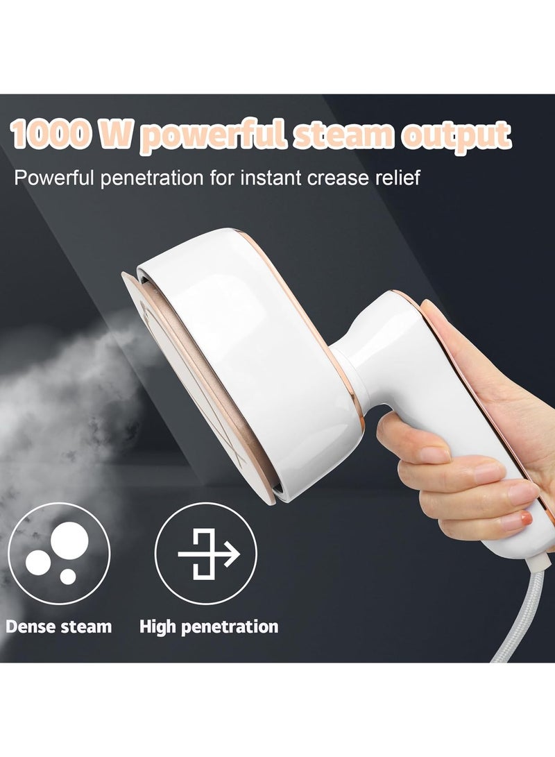 ارواق مكواة بخار صغيرة 1000 واط، مكواة سفر صغيرة محمولة، 20 ثانية، تسخين سريع، قابلة للطي، مكواة سفر محمولة صغيرة للمنزل أثناء التنقل، خزان مياه 100 مل - Image 3