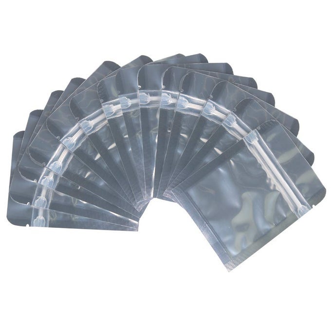200 PACK 3 X 4 INCH ZIPLOCK MYLAR BAGS RESEALABLE CLEAR SILVER BAGS REUSABLE FOOD STORAGE ALUMINUM FOIL POUCH BAG FOR MULTIPURPOSE 4MIL THICKNESS