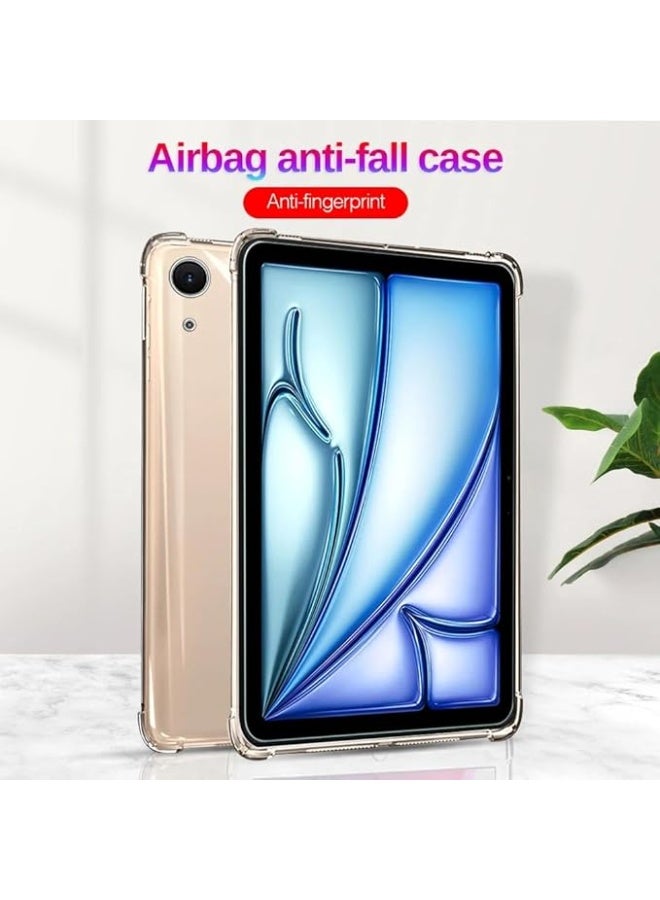 جراب شفاف لجهاز iPad Air 11 2024 - غطاء خلفي ناعم من مادة TPU، غطاء نحيف مع حماية من الوسادة الهوائية، خفيف الوزن - شفاف (iPad Air 11 2024) - Image 2
