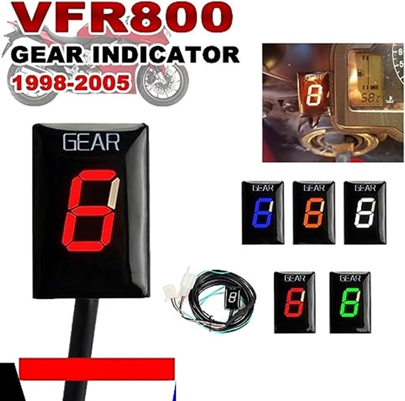 Vuzmode Motorcycle Gear Display Meter 1-6 Indicator - Image 4