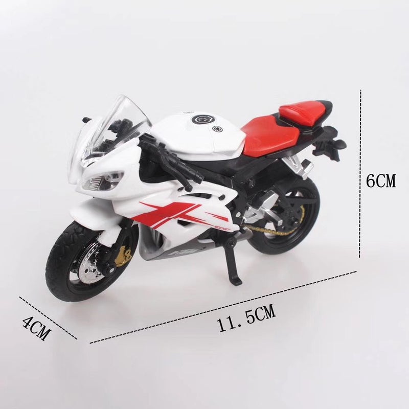 New 1:18 alloy motorcycle simulation locomotive model baking cake decoration scene ornaments.(Alloy Duka Black) - Image 3