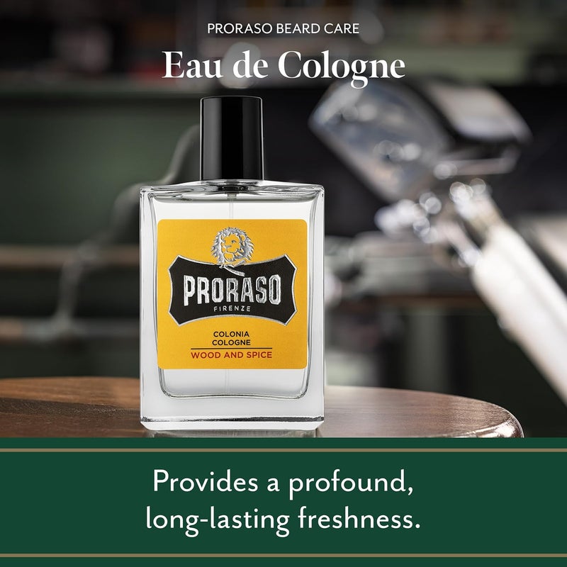 Proraso Cologne Wood and Spice 100ml Mens Fragrance with Earthy and Warm Notes Made in Italy - Image 3