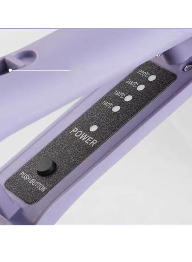 French Wave Curling Iron, Romantic French Egg Roll Curling Iron,Water Ripple V-Shape Ceramic Big Waves Hair Crimper ，Adjustable Temperature Hair Curler - Image 3