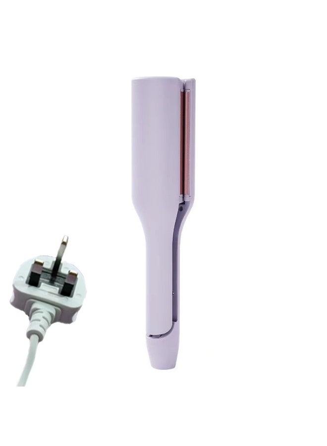 French Wave Curling Iron, Romantic French Egg Roll Curling Iron,Water Ripple V-Shape Ceramic Big Waves Hair Crimper ，Adjustable Temperature Hair Curler - Image 5