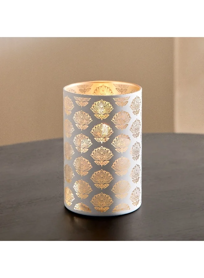 Home Box Asher Glass Candleholder 9 x 13.5 x 9 cm