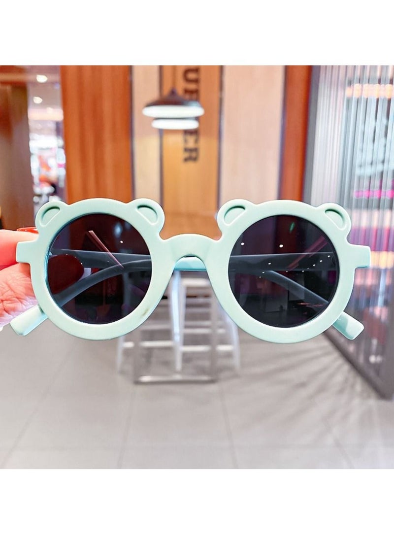 In Air - Summer round frame bear children's sunglasses - Image 1