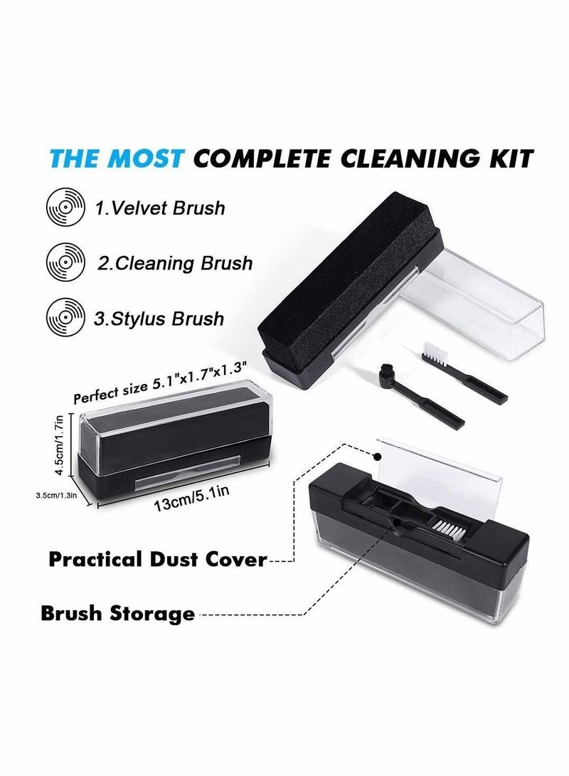 Y&D Vinyl Record Cleaning Brush, 3-in-1 Anti-Static Carbon Fiber Brush Kit - Image 5