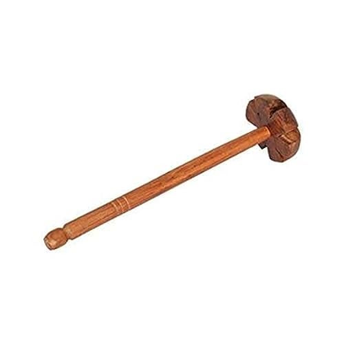 SBA PRIME Handmade Wooden Mixer | Traditional Dal Ghotni/Rahi/Blender Masher for Kitchen – Star Design Wood Whisk (Pack of 1) - Image 1