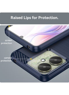 Fankalo Phone Case for Xiaomi Redmi 13C 4G/ Redmi 13C 5G/ Xiaomi Poco C65 4G Soft TPU Brushed Texture Anti-Slip  - Image 3