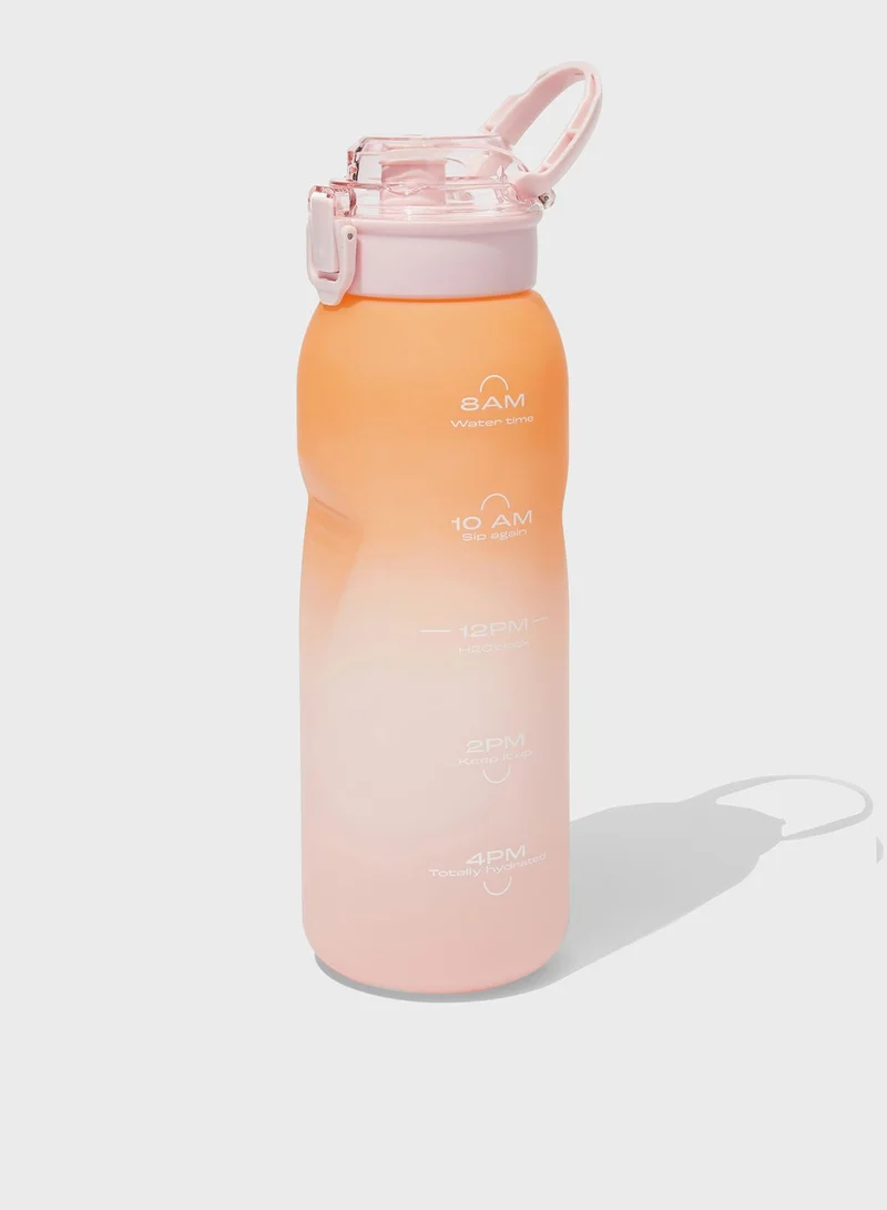 Typo Pink Ombre Heavy Lifter Drink Water Bottle 1.5L