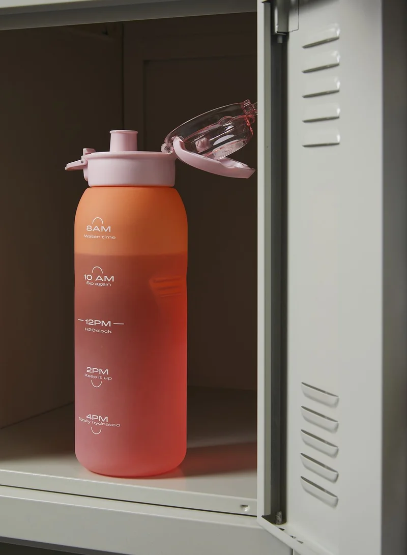 Typo Pink Ombre Heavy Lifter Drink Water Bottle 1.5L