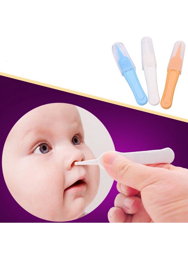 Tebatu Baby Care Ear Nose Navel Cleaning Tweezers Safety Forceps Plastic Cleaner Clip - Image 3