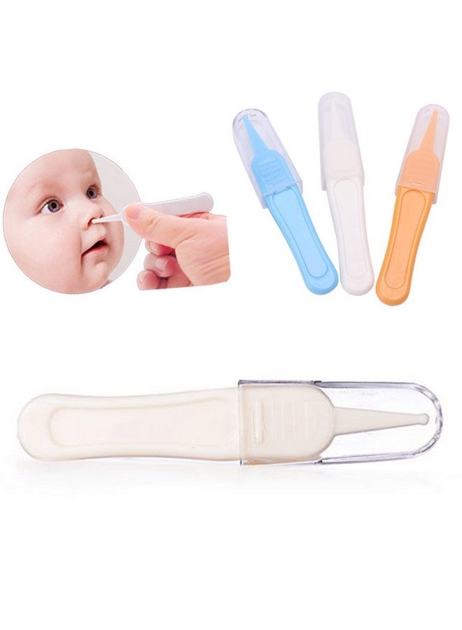 Tebatu Baby Care Ear Nose Navel Cleaning Tweezers Safety Forceps Plastic Cleaner Clip - Image 2