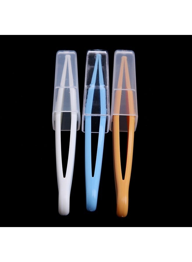 Tebatu Baby Care Ear Nose Navel Cleaning Tweezers Safety Forceps Plastic Cleaner Clip - Image 4
