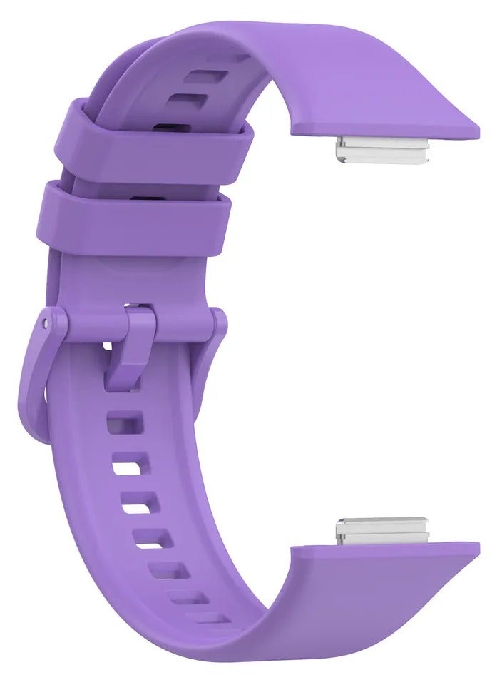 Purple Silicone Strap For Huawei Watch Fit 2 This Supple And Flexible Strap Is Great For Sports But Also For Everyday Wear - Image 1