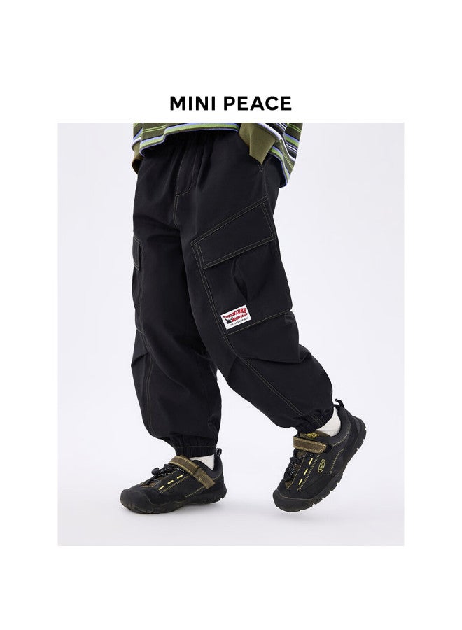 Minipeace Peacebird Kids Autumn New Boys Casual Pants Fagbf111a Black 1 110 - Image 2