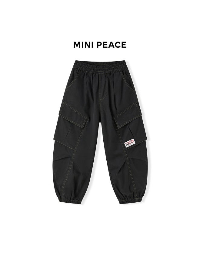 Minipeace Peacebird Kids Autumn New Boys Casual Pants Fagbf111a Black 1 110 - Image 4
