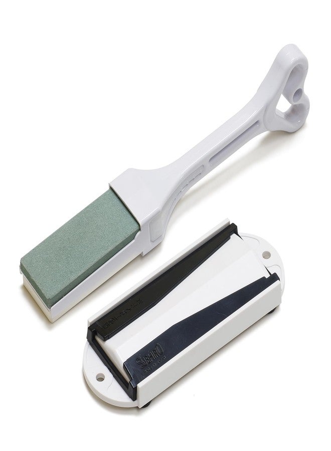 Suehiro Handy stone SKG-48 Handheld sharpening stone [Anyone Foolproof Whetstone] #220, #1000 made in Japan. [Japan ver. (No English manual)] - Image 1