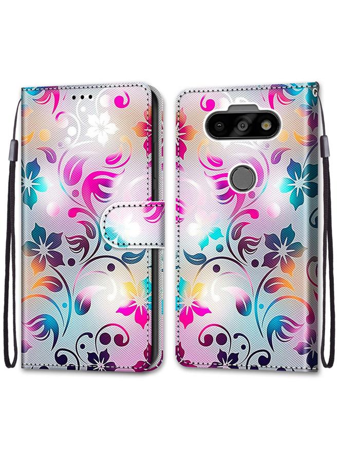 S-TOP Case For LG Aristo 5 / K31 Coloured Drawing Cross Texture Horizontal Flip PU Leather Case with Holder & Card Slots & Wallet & Lanyard - Image 2