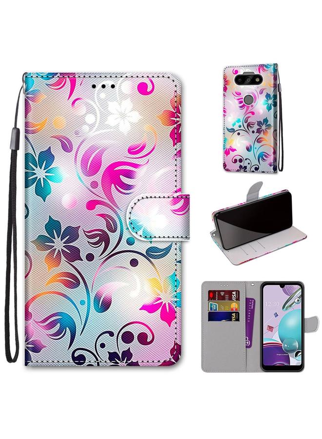 S-TOP Case For LG Aristo 5 / K31 Coloured Drawing Cross Texture Horizontal Flip PU Leather Case with Holder & Card Slots & Wallet & Lanyard - Image 1
