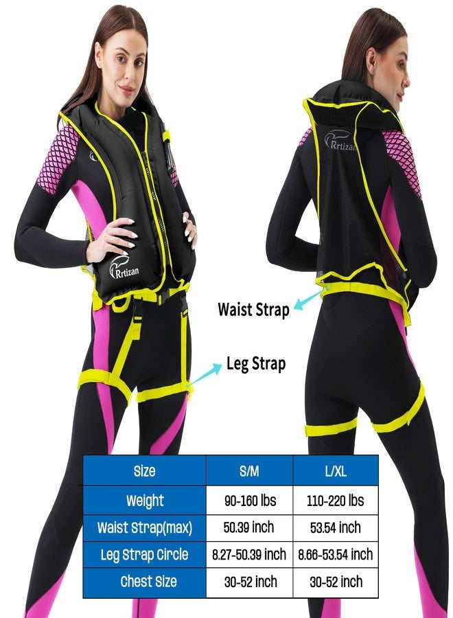 Rrtizan Snorkel Vest for Adult - Inflatable Snorkeling Vest for Adults, Portable Snorkeling Gear (90-220 lbs), Compact Travel Swim Vest for Kayaking, Paddleboarding, Swimming - Image 2