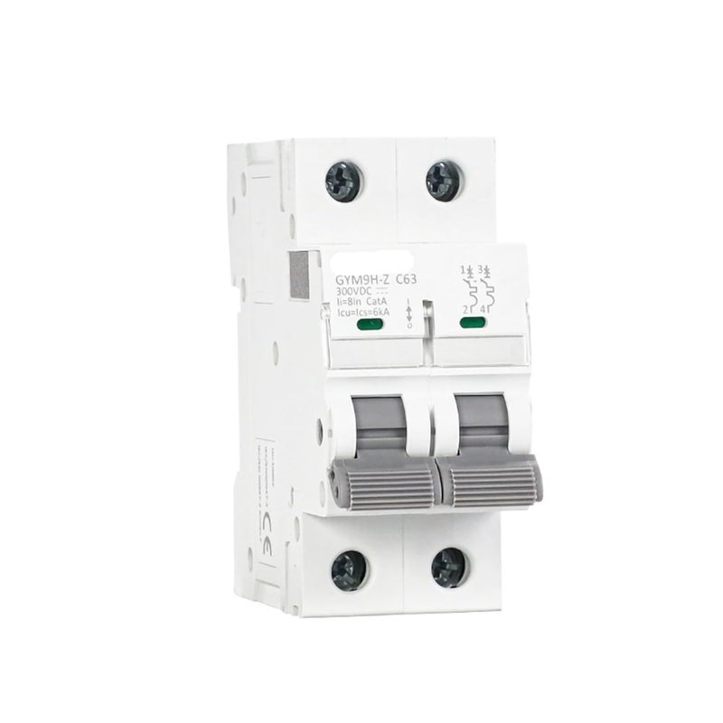 GYM9H Z Non Polar DC MCB 2P 16A Circuit Breaker For 12V 24V 48V 60V 110V 600V Solar System - Image 4