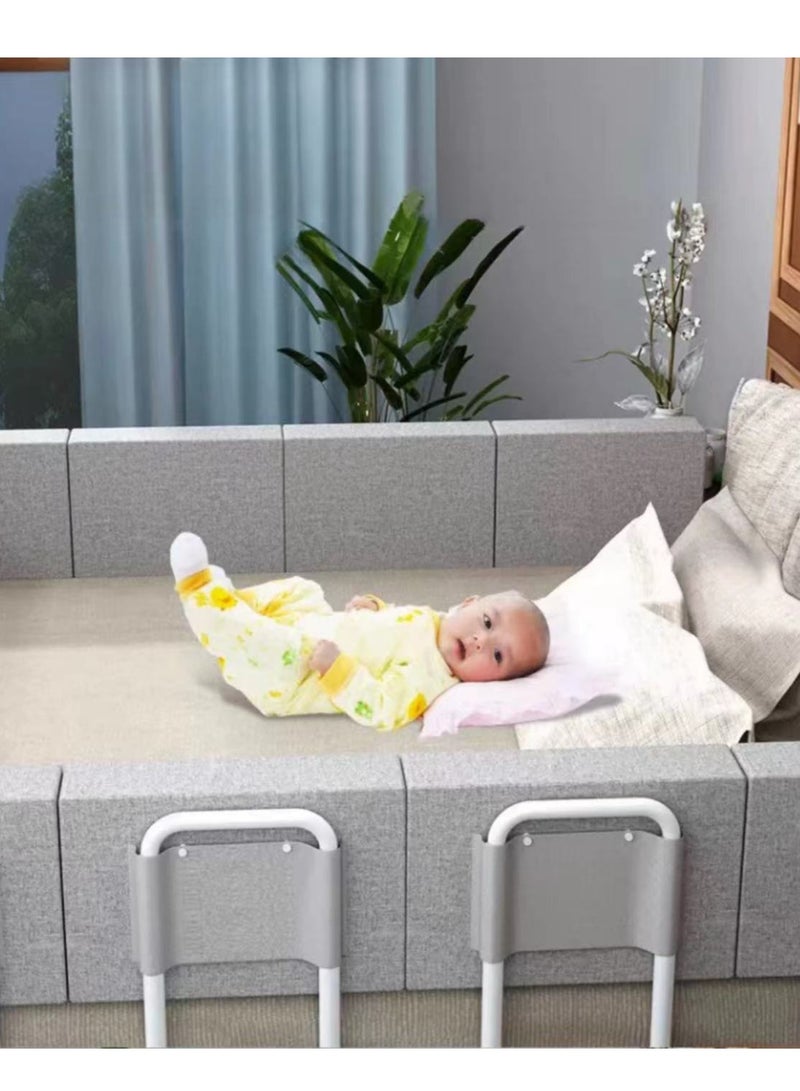 Bed Rail Bed Rail Guards for Toddlers Guard Bumper for Baby Safe Bed Side Rail Height Adjustable Baby Safety Bed Protective Fence Easy Installationl (50*7*28cm, 2pcs) ﻿  - Image 3