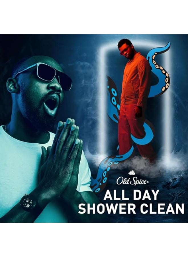 أولد سبايس غسول الجسم كراكنغارد للرجال، انتعاش يدوم 24 ساعة، رغوة غنية وتنظيف عميق، رائحة رجولية مستوحاة من المحيط - 987 مل - Image 3