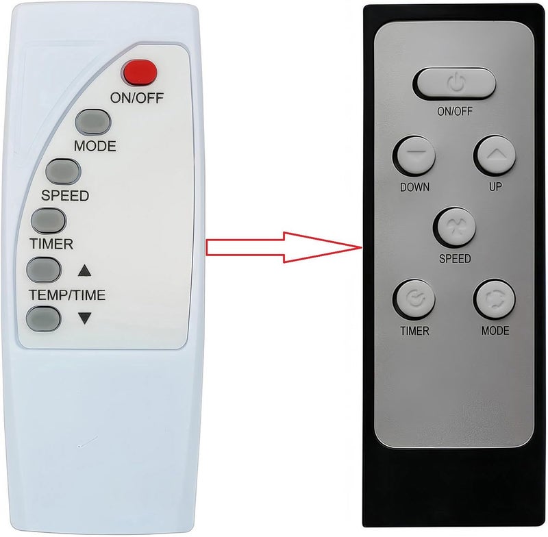 uehba Replacement Remote Control Compatible for Honeywell Portable AC Air Conditioner MN10CEDWW MN10CESBB MN10CESWW-R MN10CESBB-R MN10CES MN10CES-R - Image 1